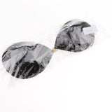 Maxbell Selfadhesive Strapless Reusable Invisible Silicone Pushup Bras Black L