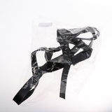 Maxbell Faux Leather Body Chest Half Harness Belt Adjustable Straps Unisex Black