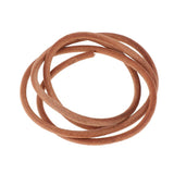 Maxbell 1m Round Leather Cord Thread For Kumihimo Jewelry Bracelets Making 5mm