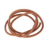 Maxbell 1m Round Leather Cord Thread For Kumihimo Jewelry Bracelets Making 5mm