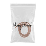 Maxbell 1m Round Leather Cord Thread For Kumihimo Jewelry Bracelets Making 6mm