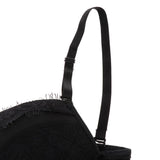 Maxbell Women Push up Bustier Sexy Corset Lace Printing Waist Cinche S-Black