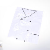 Max Unisex Short Sleeve Chef Jacket Kitchen Cook Coat Uniforms L White