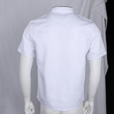Max Unisex Short Sleeve Chef Jacket Kitchen Cook Coat Uniforms L White