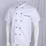 Max Unisex Short Sleeve Chef Jacket Kitchen Cook Coat Uniforms XL White
