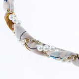 Max Korean Style Flower Ribbon Headband Long Hair Ribbon Garland Style 03