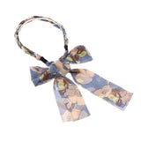 Max Korean Style Flower Ribbon Headband Long Hair Ribbon Garland Style 06