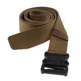 Max Outdoor Breathable Men Nylon Waist Belt With Alloy Buckle Brown
