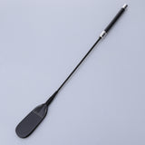 Maxbell PU Leather Riding Crop Straight Leather Handle Flogger Horse Whip Black 53cm