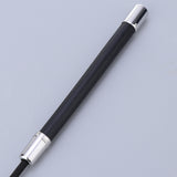 Maxbell PU Leather Riding Crop Straight Leather Handle Flogger Horse Whip Black 53cm