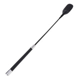 Maxbell PU Leather Riding Crop Straight Leather Handle Flogger Horse Whip Black 53cm
