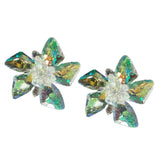 2 Pieces Crystal Flower Shoe Charms