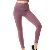 Max 1 Piece Breathable Women Compression Leggings Gym Yoga Leggings Light Purple