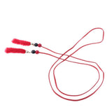 Max Women Slim Waist Belt Rope Chain Faux Leather Clothes Accessories Red