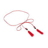 Max Women Slim Waist Belt Rope Chain Faux Leather Clothes Accessories Red