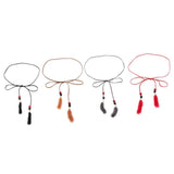 Max Women Slim Waist Belt Rope Chain Faux Leather Clothes Accessories Red