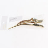 Womens Metal Rhinestone Alligator Hair Clips Crocodile Hair Grip Multicolor