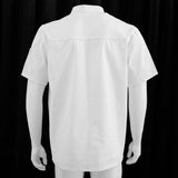 Breathable Short Sleeve Waiter Chef Jacket Cool Vent Catering Jackets XXXL