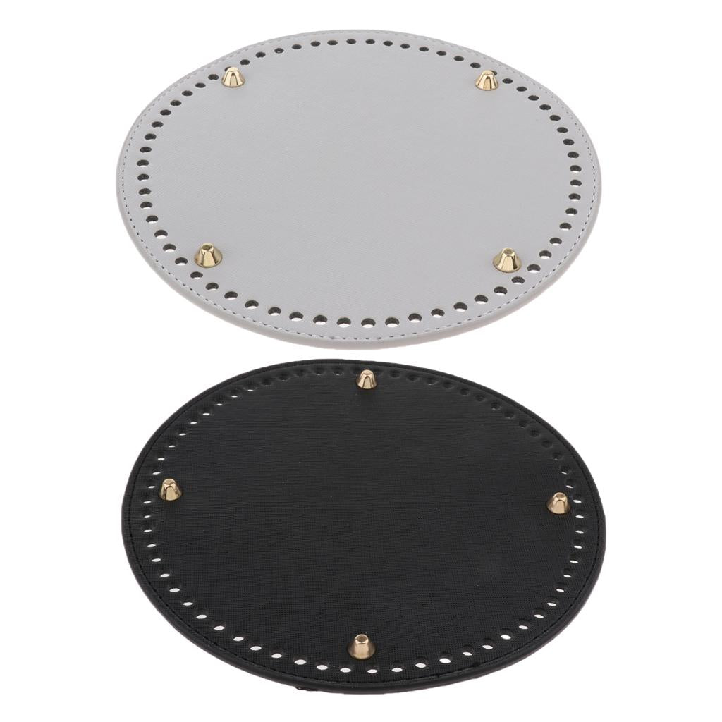 PU Round Bags Bottom Pet Bag Insert Pad Shaper Bag Accessories Black