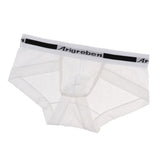 Maxbell Men Underwear Briefs Lace Low Rise Soft Underpant Sexy Lingerie M White
