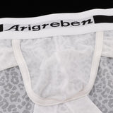 Maxbell Men Underwear Briefs Lace Low Rise Soft Underpant Sexy Lingerie M White