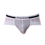 Maxbell Men Underwear Briefs Lace Low Rise Soft Underpant Sexy Lingerie M White