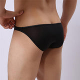 Maxbell Men Sexy Smooth Underwear Bulge Pouch Shorts Briefs Thongs Underpants Black