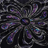 Max Sexy Halter Sequined Mesh Dance Skirt  L Black