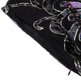 Max Sexy Halter Sequined Mesh Dance Skirt  L Black