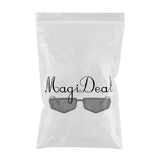 Max Rectangle Sunglasses Vintage Irregular Frame Shades Eyewear Black Frame
