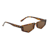 Rectangle Sunglasses Vintage Irregular Frame Shades Eyewear Leopard Frame