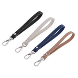 Wristlet Strap Keychain Cellphone Leather Hand Strap with Silver Lock Khaki