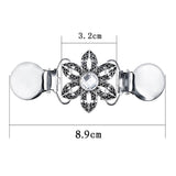 Maxbell Cardigan Duck Clips Clasps Crystal Shawl Blouse Sweater Shirt Collar Holder