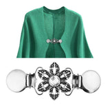 Maxbell Cardigan Duck Clips Clasps Crystal Shawl Blouse Sweater Shirt Collar Holder