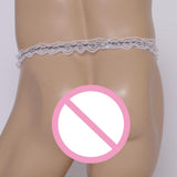 Maxbell Men Sexy Thong G-String Briefs Pouch Underpants Stretchable Underwear White