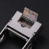 Men Alloy Leather Belt Automatic Slide Buckle Replacement Gunmetal Gray