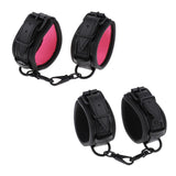 Maxbell Adjustable PU Leather Handcuff Ankle Cuff Restraints Adult Sex Toy Pink