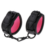 Maxbell Adjustable PU Leather Handcuff Ankle Cuff Restraints Adult Sex Toy Pink