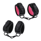 Maxbell Adjustable PU Leather Handcuff Ankle Cuff Restraints Adult Sex Toy Pink