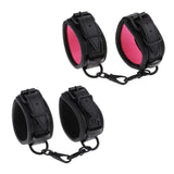 Maxbell Adjustable PU Leather Handcuff Ankle Cuff Restraints Adult Sex Toy Pink