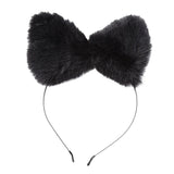 Womens Cat Ears Hairband Anime Cosplay Hairband Halloween Hairhoop Blackpink