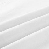 Cotton Three-quarter Sleeves Blouse V Neck Oversize Summer Tops White S