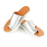 Max Women Comfy Platform Sandal Shoes Summer Beach Ladies Shoes Silver 38