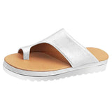 Max Women Comfy Platform Sandal Shoes Summer Beach Ladies Shoes Silver 38