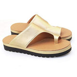 Women Comfy Platform Sandal Shoes Summer Beach Ladies Shoes Gold 40