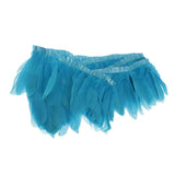 Maxbell 200cm Feather Fringe Trim for Craft Costume Sewing Dress Decor Sky Blue