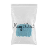Maxbell 200cm Feather Fringe Trim for Craft Costume Sewing Dress Decor Sky Blue