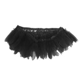 Maxbell 200cm Feather Fringe Trim for Craft Costume Sewing Dress Decor Black
