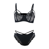 Maxbell Women 2 Piece Sleepwear Sexy Bra Underwear Nightwear Babydoll Lingerie Set M