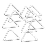 Max 10pcs Metal Hollow Closed Triangle Rings Loop Bag Connectors Buckles 20mm